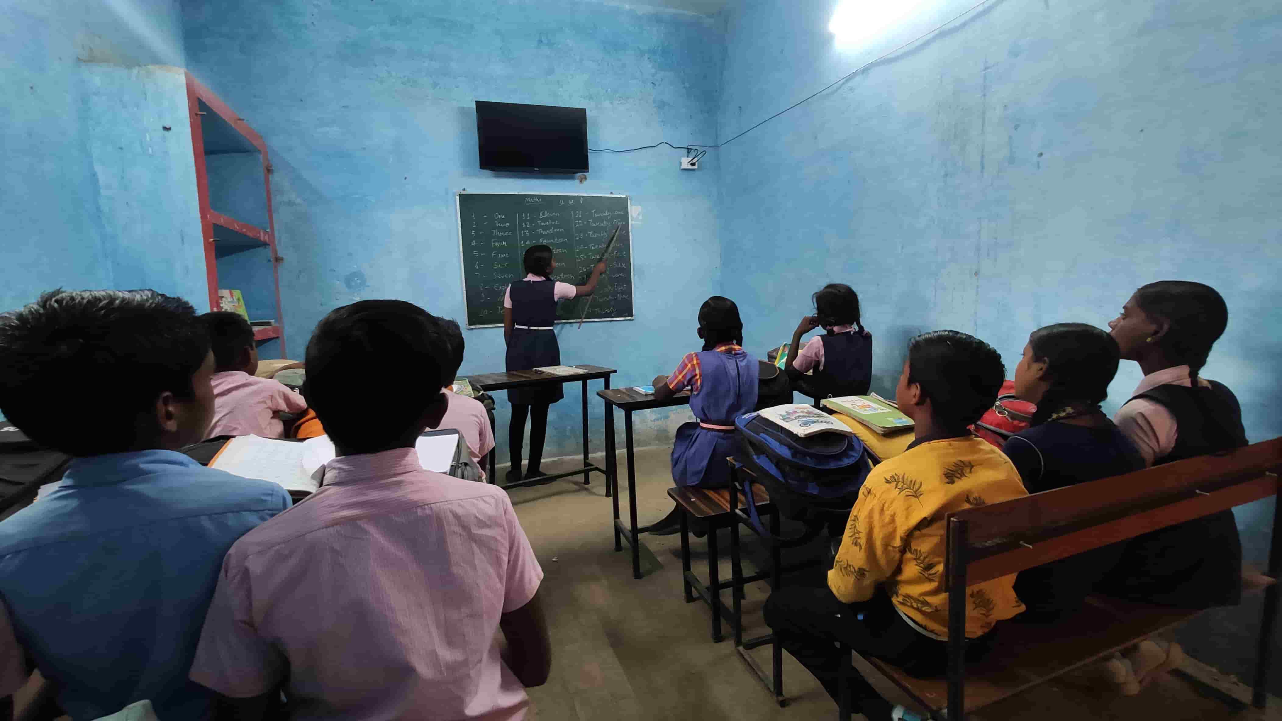 Children learning at an SHINE Education Hut